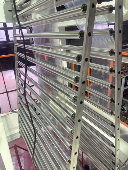 고속 ABA PLA Pbat 필름 부는 압출 기계 3층 생분해성 플라스틱 HDPE LDPE PE 필름 압출기 부는 기계 가격